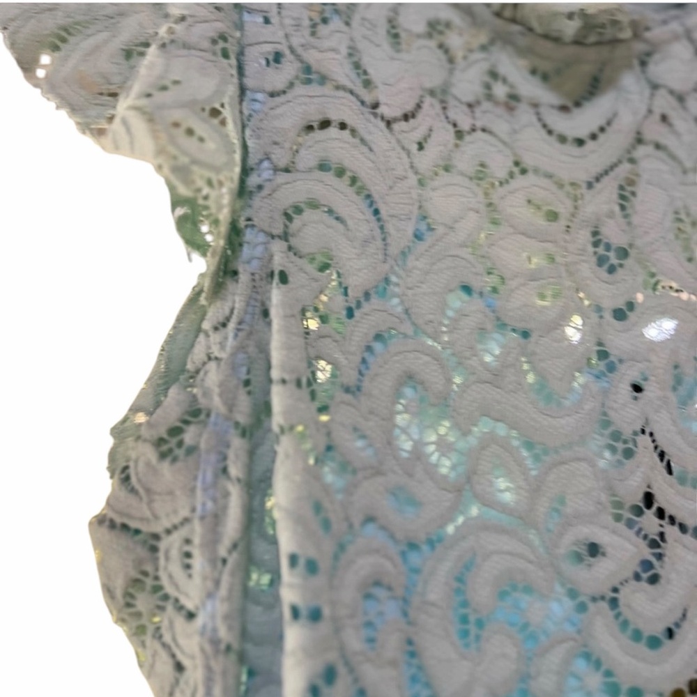 Beautiful Patterned Blue Dress - Picture 3 of 8